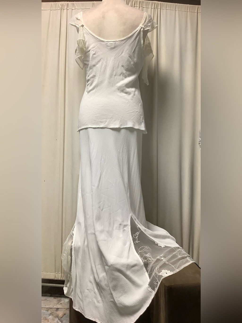 Ghost London Compressed Crepe Lace Maxi Skirt Set — image 4 of 8